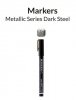 Gaahleri 45138 Metallic Series Marker Dark Steel